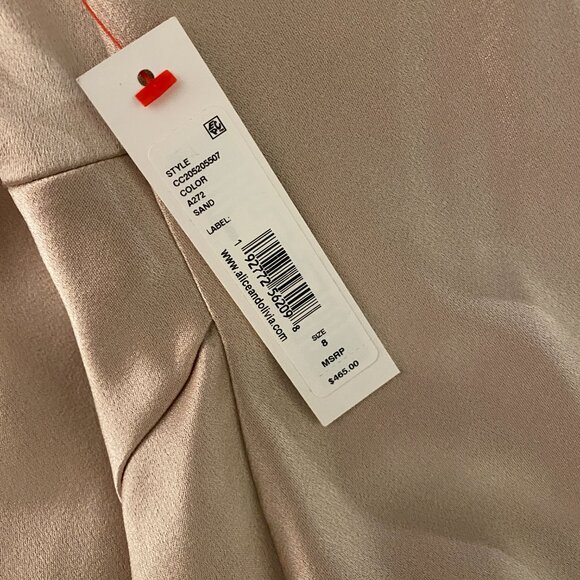 NWT Alice + Olivia Harmony twist midi dress - Size 8 - Picture 5 of 6